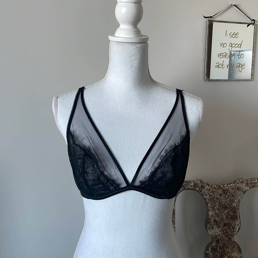 Soma Black Underwire Lace Bra